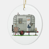 Avion Camper Trailer HSH Keramisch Ornament (Links)