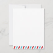 Avion Carte de remerciements - Avion Avion (Dos)