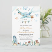 Avion C'est un Baby shower garçon Invitation (Debout devant)