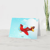 Avion d'amour, carte de voeux (Dos)