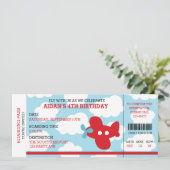 Avion de billet de carte d'embarquement (Debout devant)