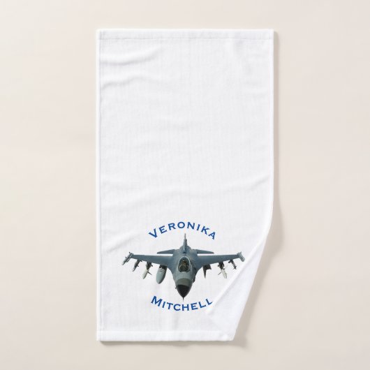 Avion de chasse (Serviette à main)