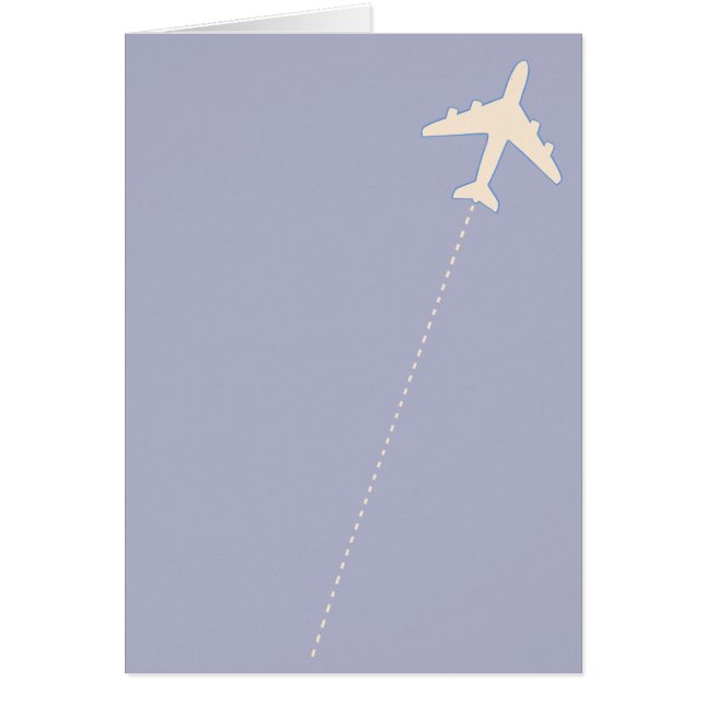 avion de voyage avec ligne pointillée (Devant)
