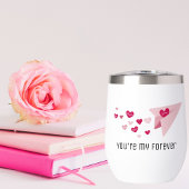 Avion en papier mignon, coeur éternel, Saint Valen