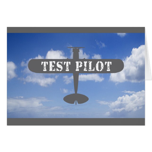 Avion et pilote d'essai (Devant horizontal)
