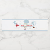 Avion/ Étiquette D'Eau Vers Le Haut Et Vers Le Hau (Étiquettes simples)