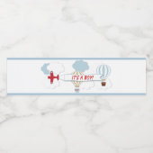 Avion/ Étiquette D'Eau Vers Le Haut Et Vers Le Hau (Étiquettes simples)