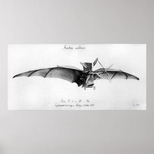 Avion III, "The Bat" Poster (Voorkant)