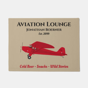 Avion Lounge Pub Man Cave Porte Mats Tapis