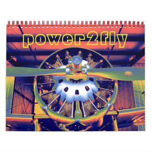 Avion moteur calendrier 15 mois 2012
