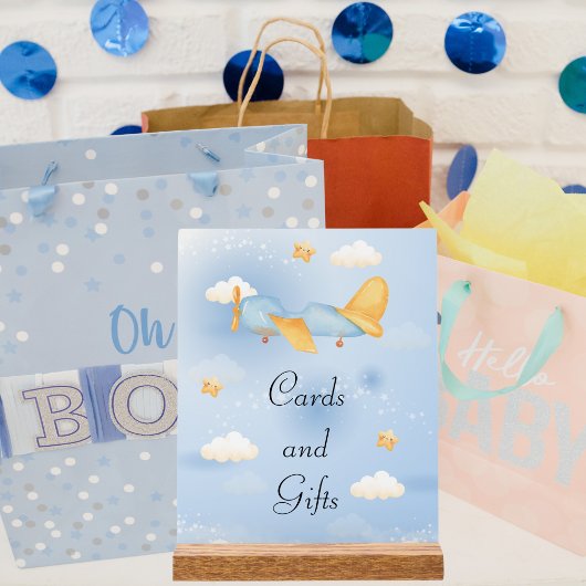 Avion, Nuages & Étoiles, Bleu, Petit Garçon, Migno