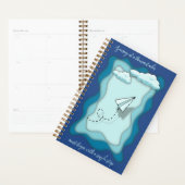 Avion papier | Voyage, aventure, voyage (Devant avec enveloppe)