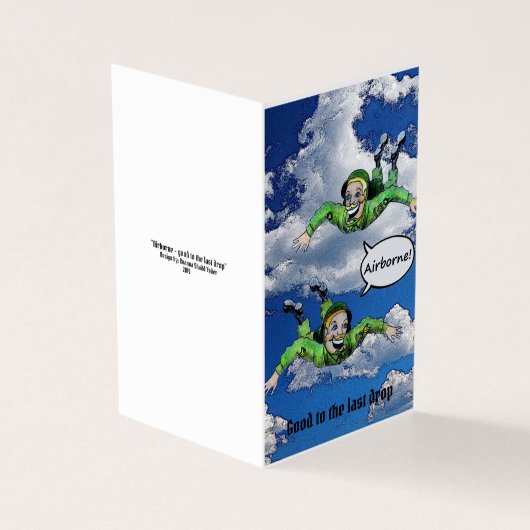 Avion, parachutiste de saut de l'armée, dessin hum (Outside)