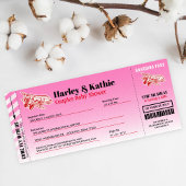 Avion Passe-Passe Couples Douche Invitation