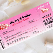 Avion Passe-Passe Couples Douche Invitation