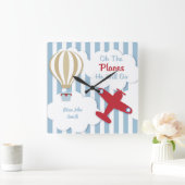 Avion Personnalisé Baby & Kids Horloge murale (Maison)