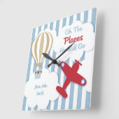 Avion Personnalisé Baby & Kids Horloge murale (Angle)