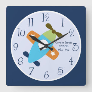Avion personnalisé prenant une horloge murale de v