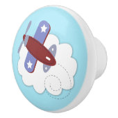 Avion Petit Aviateur Céramique Bouton tiroir timon (Droite)