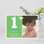 Avion photo Hip Paper Un an Invitation photo 2 (Debout devant)