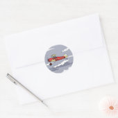 avion ronde sticker (Envelop)
