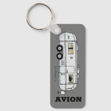  Avion Trailer Key Fob, aluminium