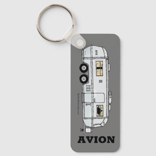  Avion Trailer Key Fob, aluminium Sleutelhanger (Voorkant)