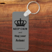  Avion Trailer Key Fob, aluminium Sleutelhanger (Achterkant)