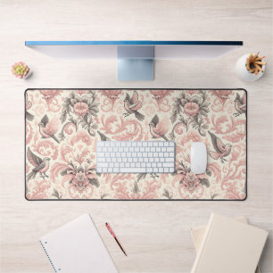Avion victorien : un jardin pastel rose