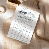 Avion vintage C'est un bébé Bingo Invitation