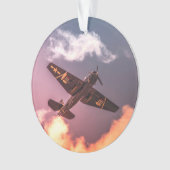 Avion vintage magnifique ciel (devant)