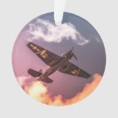 Avion vintage magnifique ciel (devant)