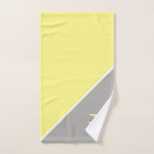 Avions d'aviation de pilotes funky gris jaune (Serviette à main)