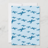 Avions Invitations fête d'anniversaire (Dos)