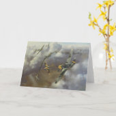 Avions - je carte de voeux 109 (Fleur jaune)