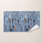 AVIONS SUR UN CIEL BLEU DE LA CAROLINE (Serviette à main)