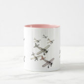Avions volants mignon Mug (Centre)