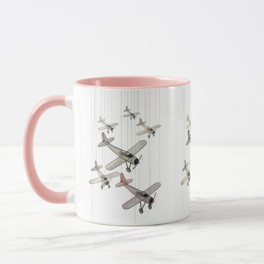 Avions volants mignon Mug (Gauche)