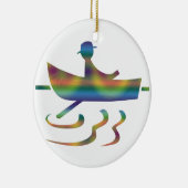 Aviron dans un ornement de petit bateau (Droite)