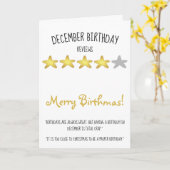 Avis amusant citation anniversaire décembre carte (Fleur jaune)