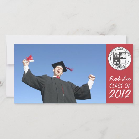 Avis de Carte photo de diplôme (Devant)