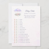 Avis de printemps Bébé Traits Carte (Devant)