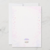 Avis de printemps Bébé Traits Carte (Dos)