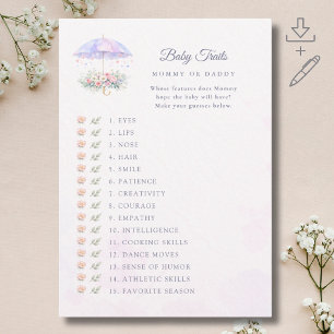 Avis de printemps Bébé Traits Carte