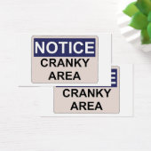 Avis Humour de secteur de Cranky (Bureau)