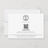 Avis Merci Commande Emballage Entreprise Logo (Dos)