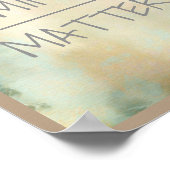 avis sur la citation de matière affiche aquarelle  (Coin)