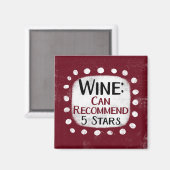 Avis sur le vin 5 étoiles Refrigerator Magnet (Recto/Verso)