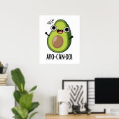 Avo-can-do Funny Avocado Pun Poster (Thuiskantoor)