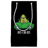 Avo-car-do Grappige Avocado Puns Donker BG Klein Cadeauzakje (Voorkant)
